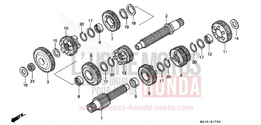 BOITE DE VITESSES ST1100AS de 1995
